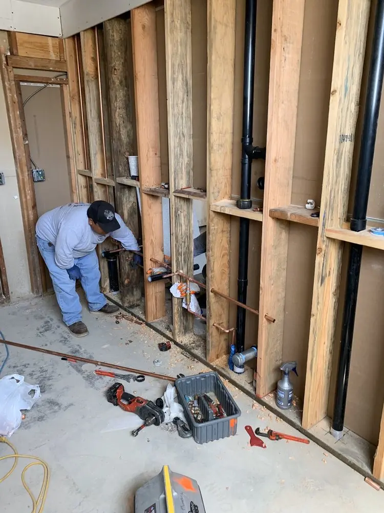 Commercial rough-in plumbing for Gas Line Repair in Behind the Rocks